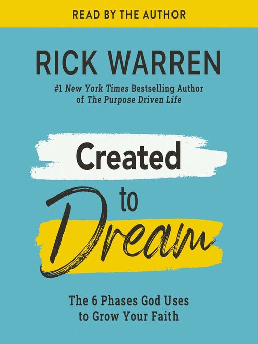 Title details for Created to Dream by Rick Warren - Wait list